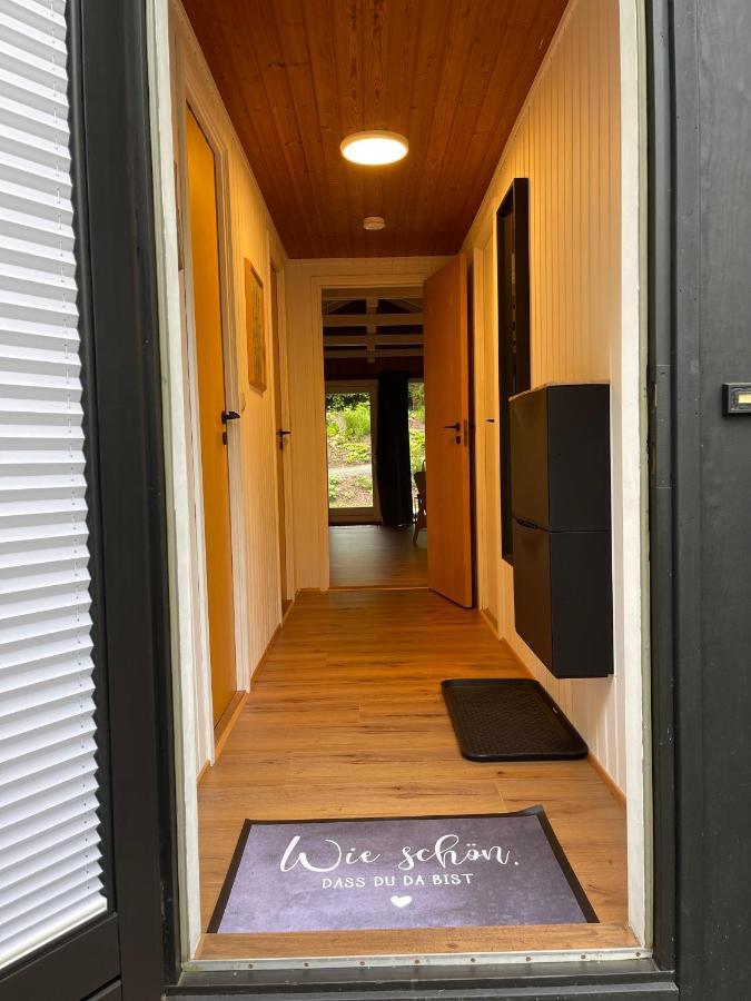 Ferienhaus Kleine Auszeit In Der Natur Mit Kamin, Yogamatten, Schoene Kueche Extertal Ngoại thất bức ảnh